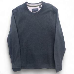 TED BAKER Gray Long Sleeve Crew Neck Sweater Textured Pullover Gray 4 Size Large